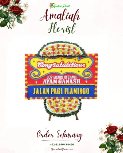 Bunga Papan Congratulation di Mamajang Dalam